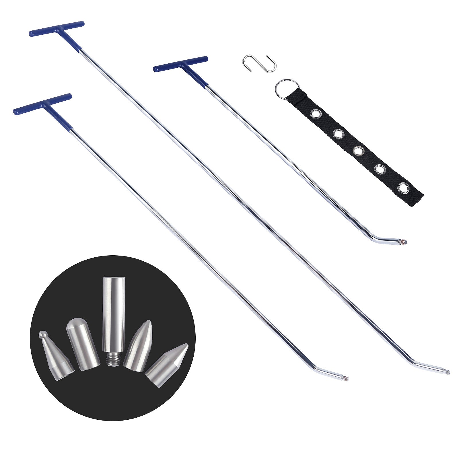 Car Dent Repair Tool Hook Crowbar Three-piece Set