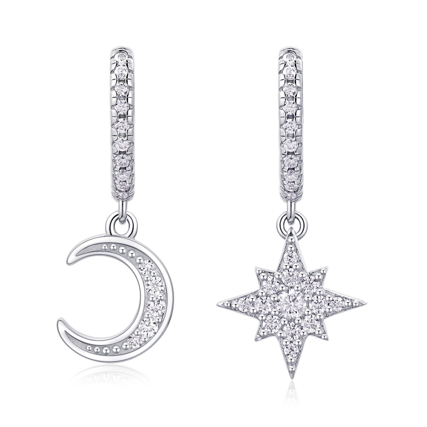 925 Silver Elegant Moissanite Earrings For Women That Wont Fade Or Discolor