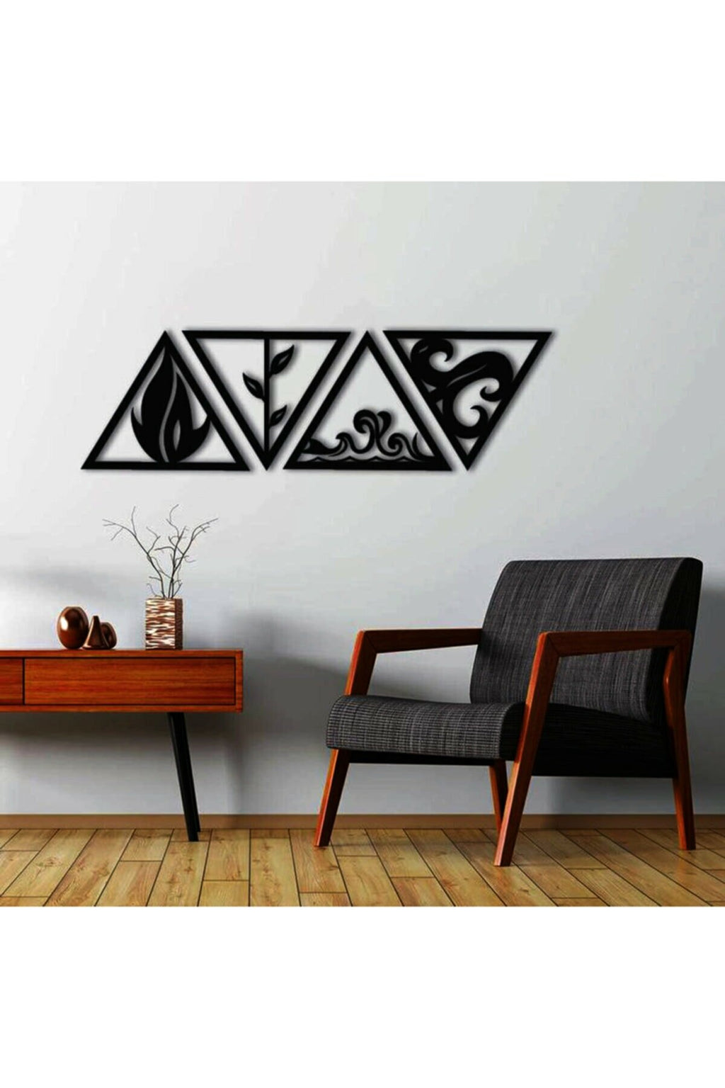 Autocollant miroir décoratif pour salon et chambre à coucher
