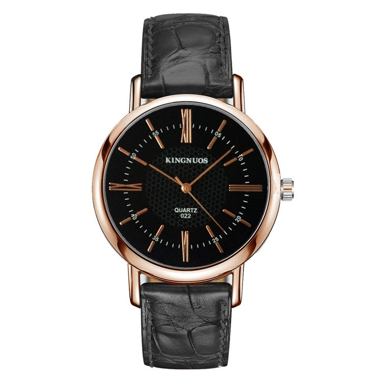 Fashionable Rose Gold Roman Digital Belt Couple Student Belt Watch Factory Direct Sales