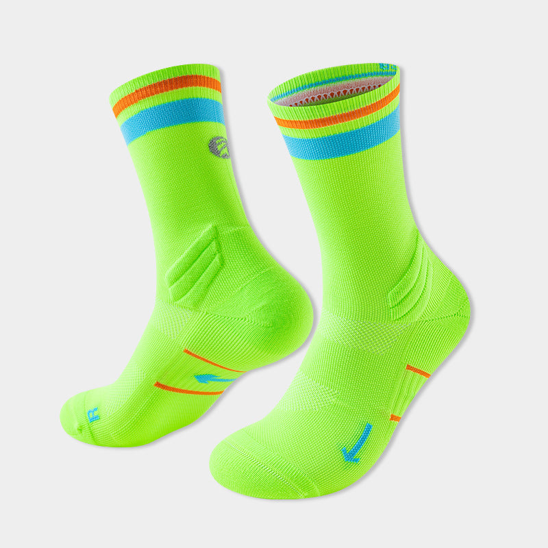 Mens And Womens Mid-calf Marathon Socks For Outdoor Hiking And Trail Running