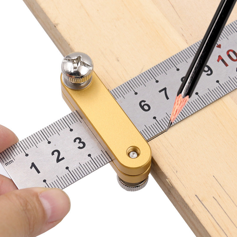 Aluminum Alloy Woodworking Steel Ruler Locator
