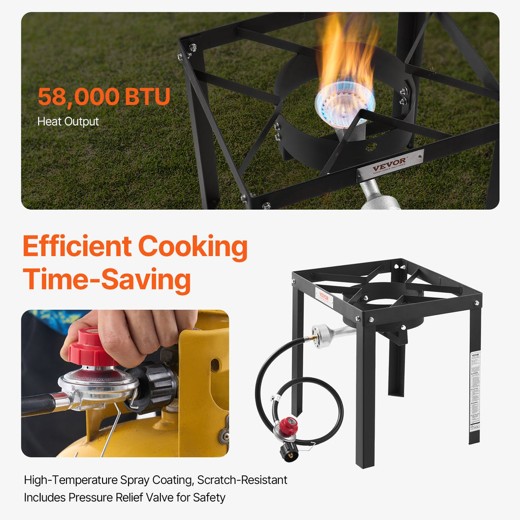 18 Qt Fish And Wing Fryer Aluminum Outdoor Propane Deep Fryer Kit With 2 Baskets