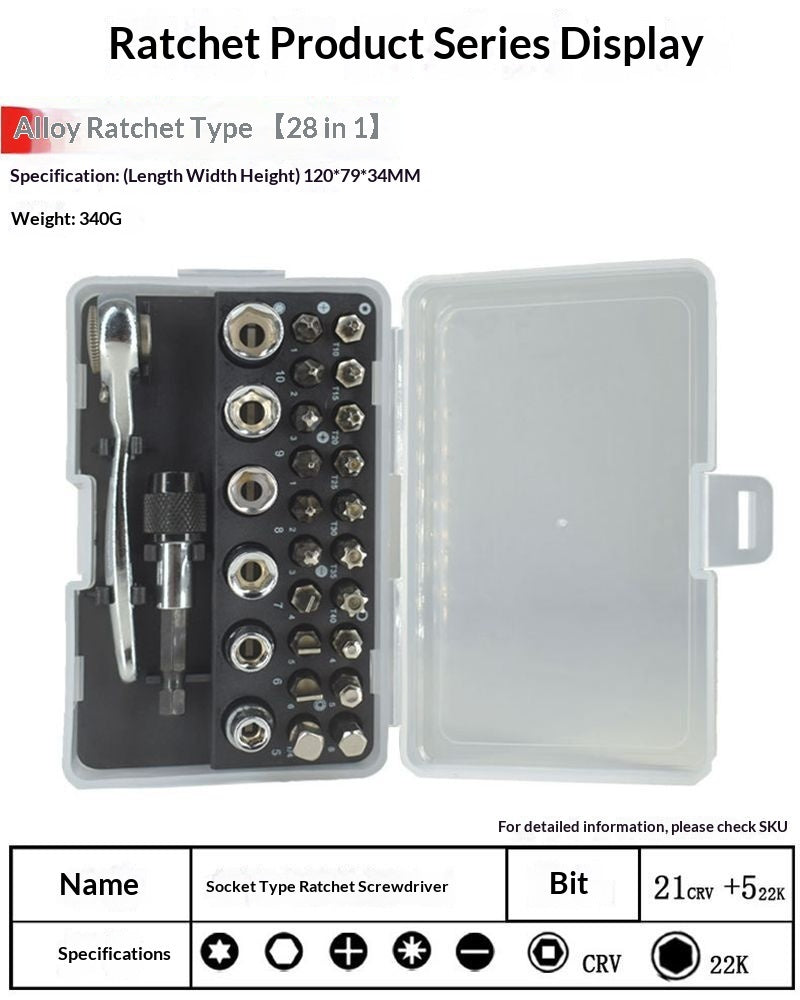 Stripped Screw Ratchet Tap Tool Set