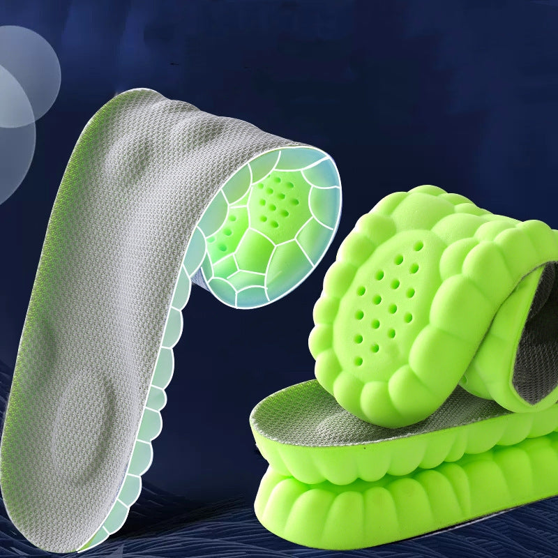 Insole No Tired Foot Arch Massage Sweat Absorbing And Deodorant Antibacterial