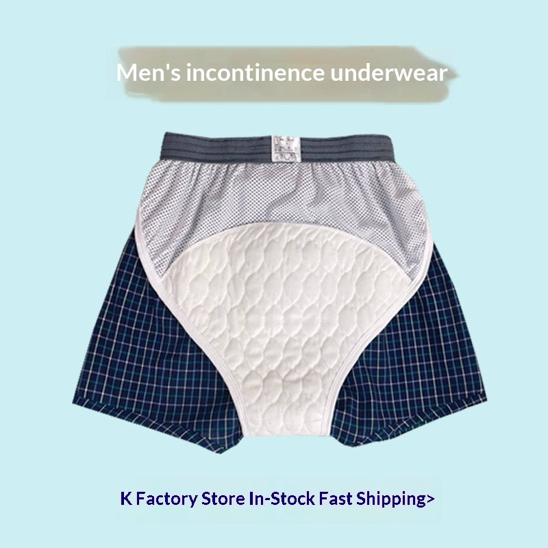 Washable Incontinence Underwear For Men With A High Waist