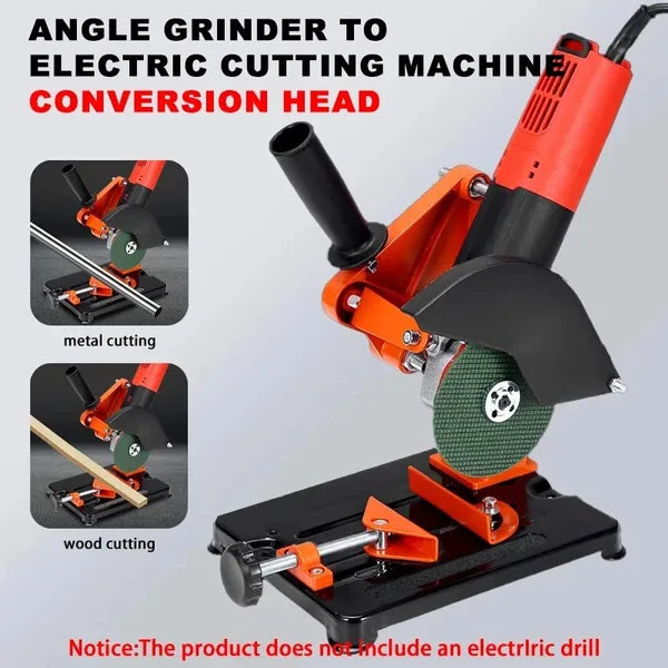 Aluminum Alloy Angle Grinder Modified Machine Bracket Angle Grinding Device Base For 125mm Angle Grinder