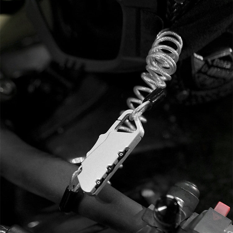 Bicycle Helmet Combination Lock Chain Anti-theft Portable