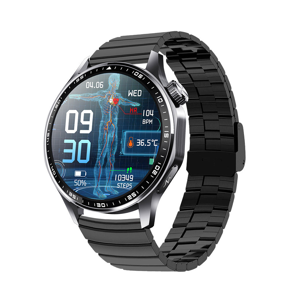 Montre F210 avec bracelet en bambou noir.