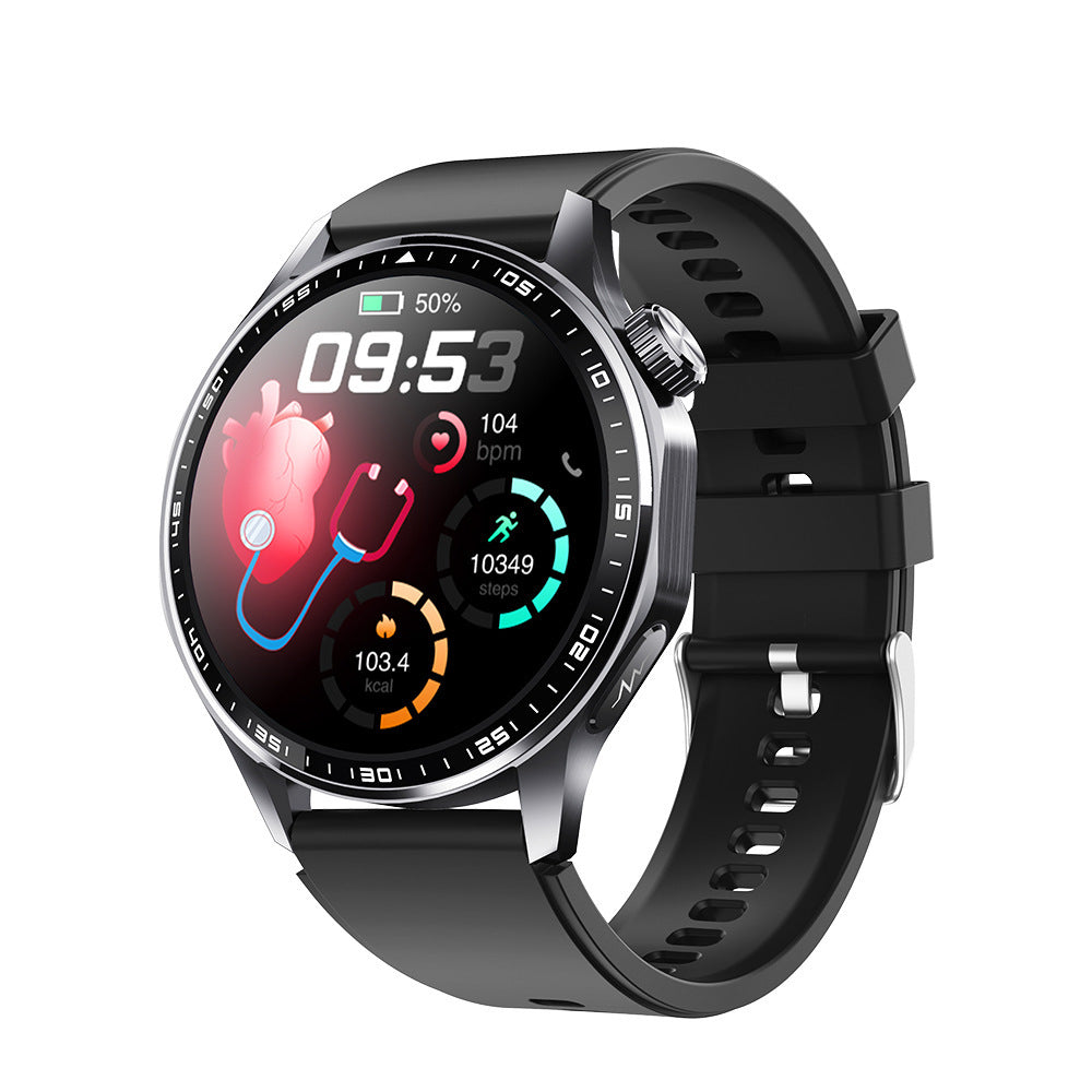 Montre F210 avec bracelet en silicone noir mat.