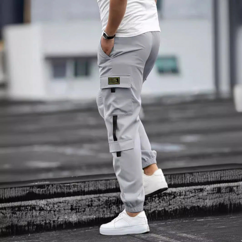 Mens Retro Jogger Casual Work Pants