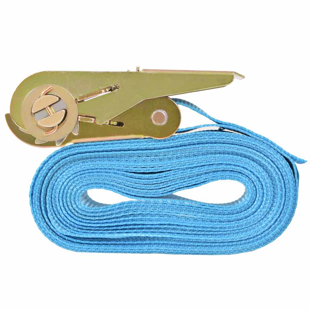 Ratchet Tie-Down Straps, 4 pcs, 0.8 ton, 6m x 25mm