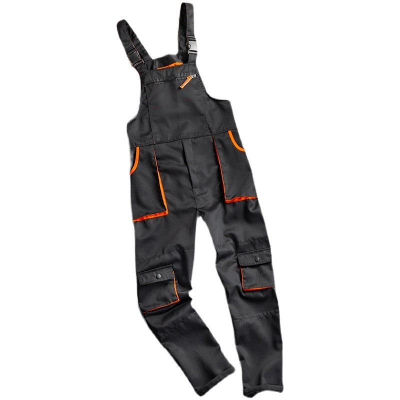 Retro Casual Workwear Overalls For Men Hip-hop Dungarees Work Clothes