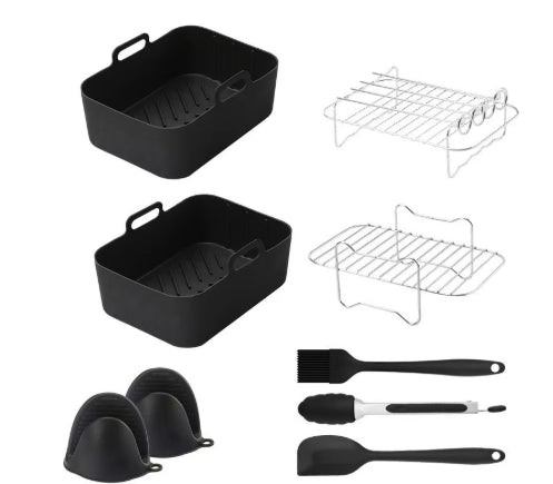 High Temperature Resistance Air Fryer Silicone Baking Tray Air Fryer Accessories