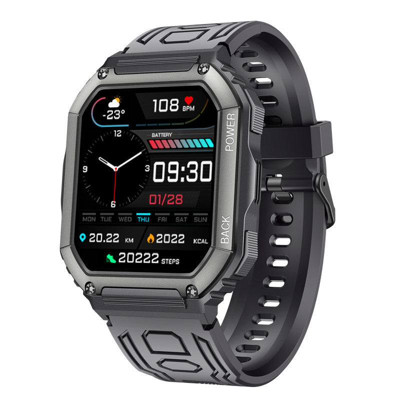 Montre connectée KR06, appels Bluetooth, triple résistance à l'eau (IP67)