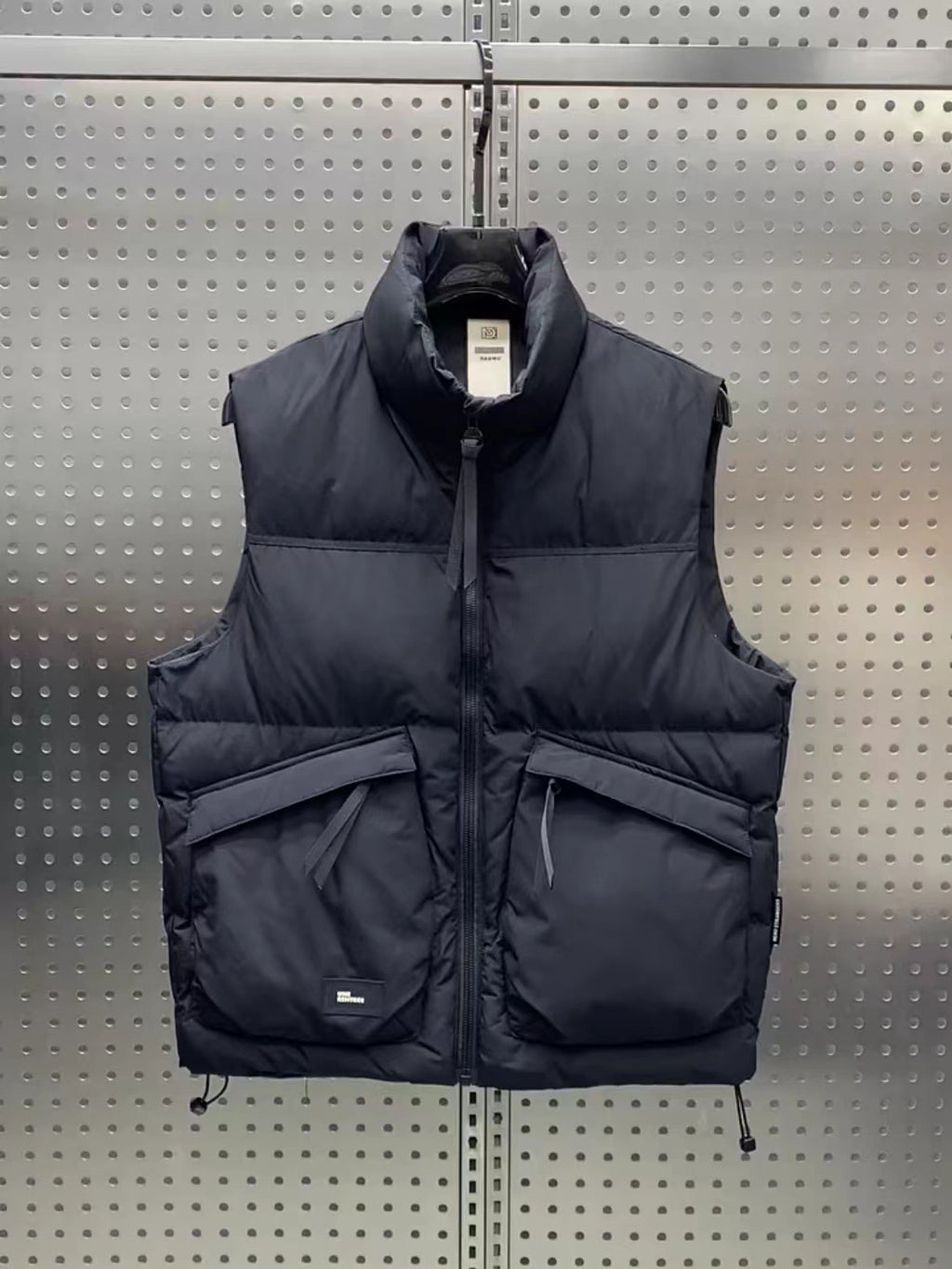 Gilet sans manches chaude et ample pour homme, style tendance, en duvet de canard blanc