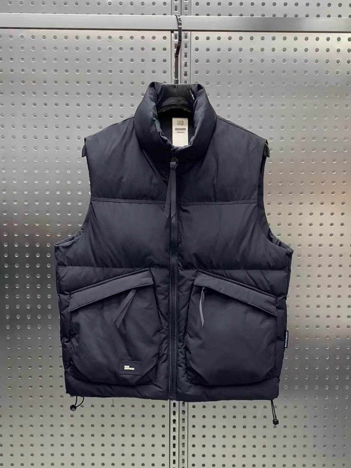 Gilet sans manches chaude et ample pour homme, style tendance, en duvet de canard blanc