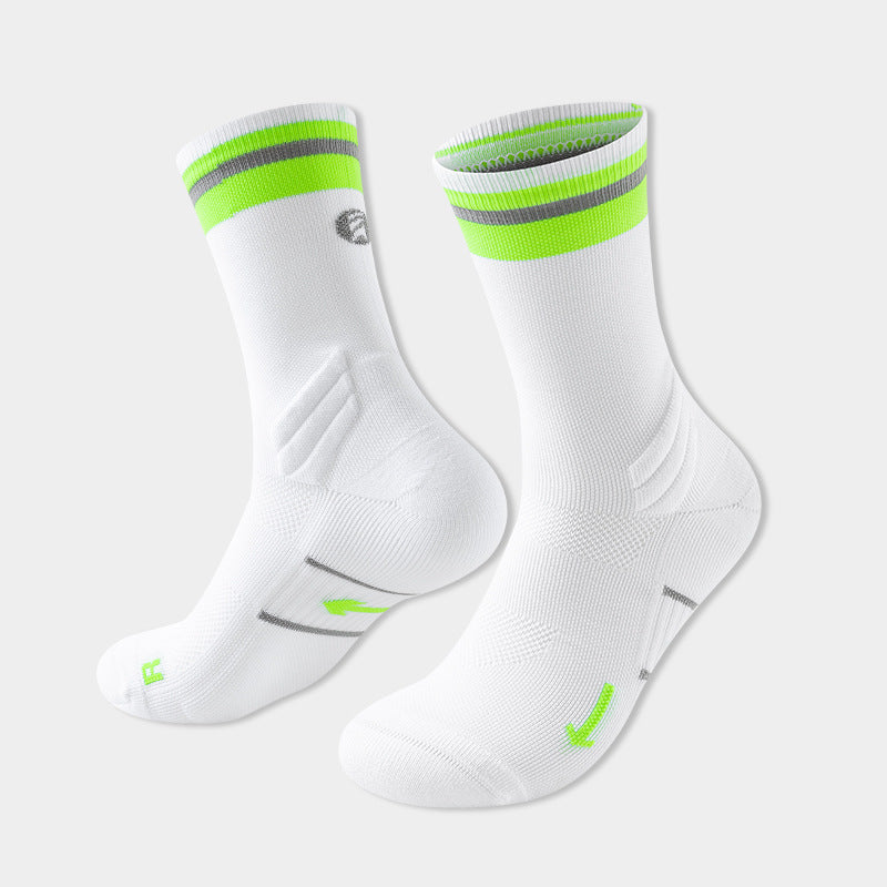 Mens And Womens Mid-calf Marathon Socks For Outdoor Hiking And Trail Running