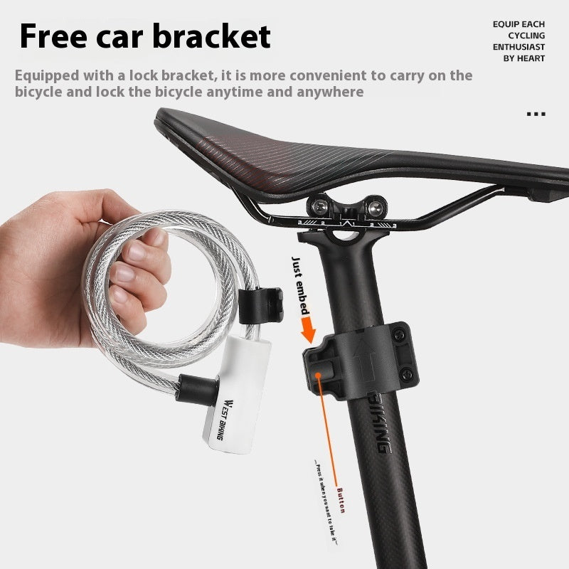 Cable Lock Bicycle Anti-theft Portable Riding Lock